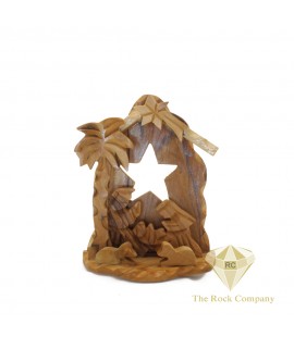 Small Olive Wood Nativity Scene 